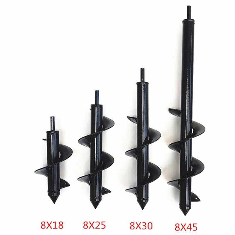 Ground Drill Bit Screw Tree Planting and Digging Machine Screw Rod Garden Gardening and Soil Drilling Bit